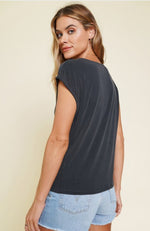 Cowl Neck Modal Dolman Sleeve Top