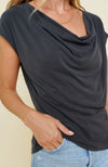 Cowl Neck Modal Dolman Sleeve Top
