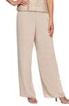 Chiffon Straight Leg Pant