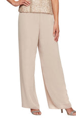 Chiffon Straight Leg Pant