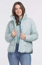 Short Quilted Water Repellent Puffer Jacket