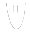 Single Row Tennis Necklace & Earrings